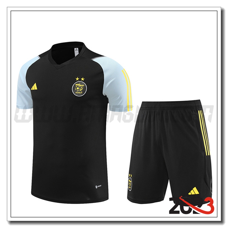 Kit Maglia Allenamento Algeria + Pantaloncini Nero 2023 2024