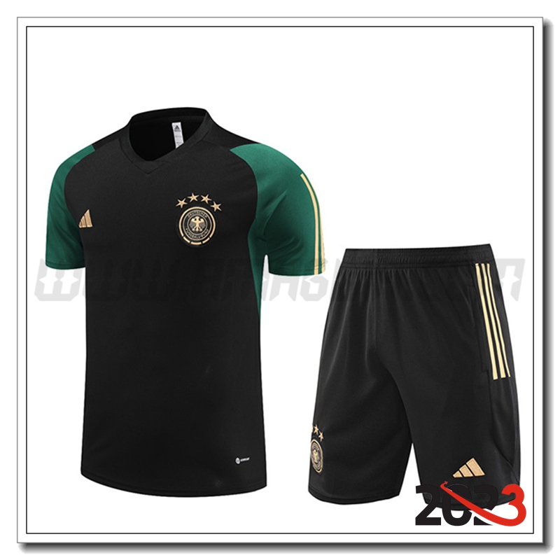Kit Maglia Allenamento Germania + Pantaloncini Nero 2023 2024