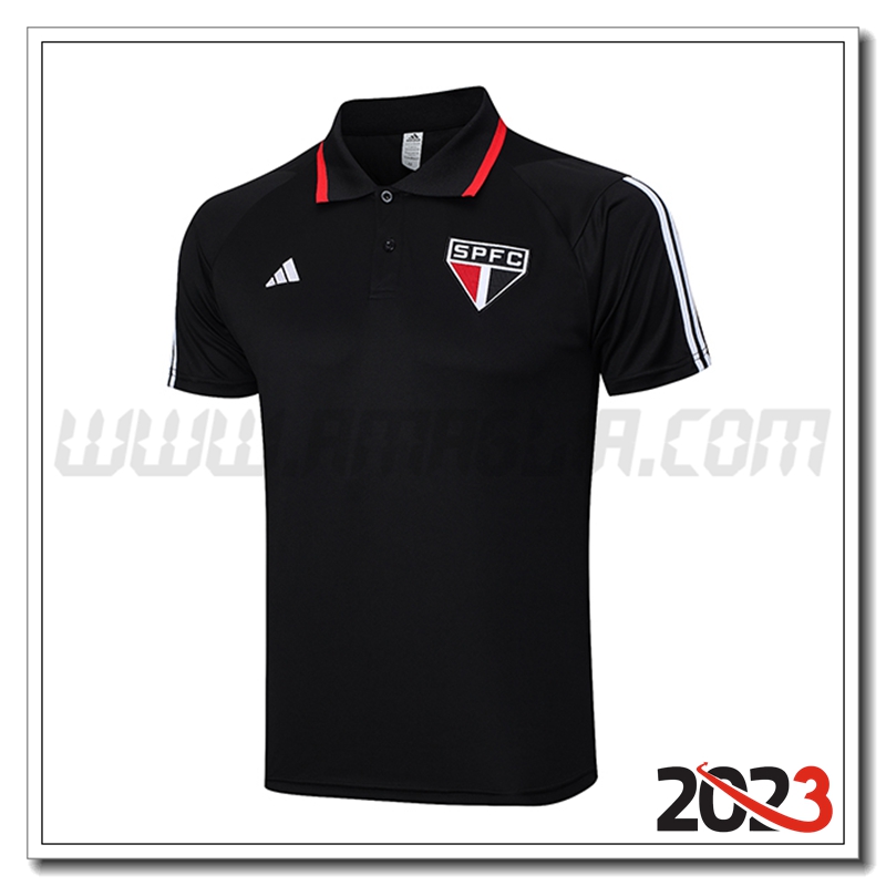 Maglia Polo Sao Paulo FC Nero 2023 2024