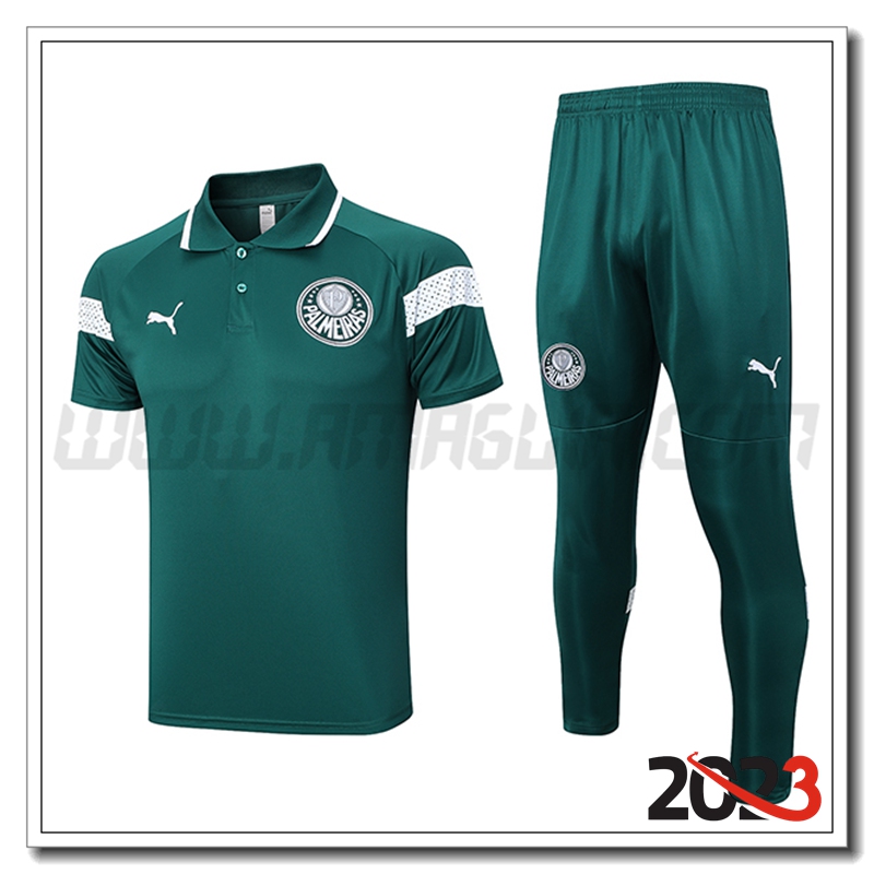 Kit Maglia Polo Palmeiras Verde 2023 2024