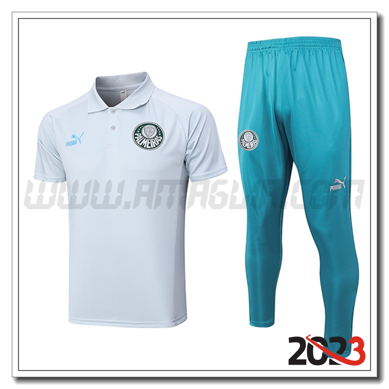 Kit Maglia Polo Palmeiras Grigio 2023 2024