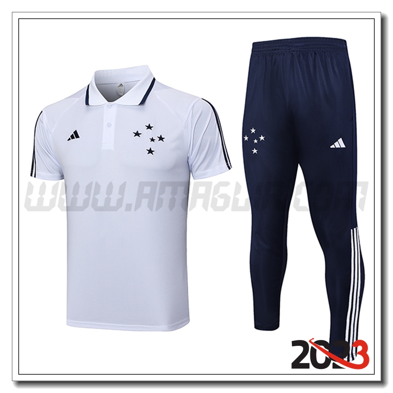 Kit Maglia Polo Cruzeiro Bianco 2023 2024