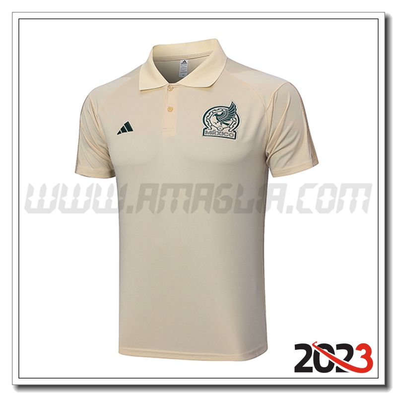 Maglia Polo Messico Giallo 2023 2024