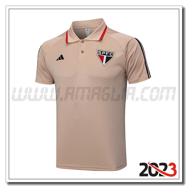 Maglia Polo Sao Paulo FC Giallo 2023 2024