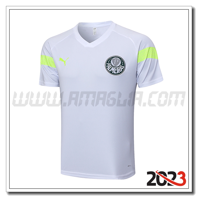T Shirt Allenamento Palmeiras Bianco 2023 2024 -02