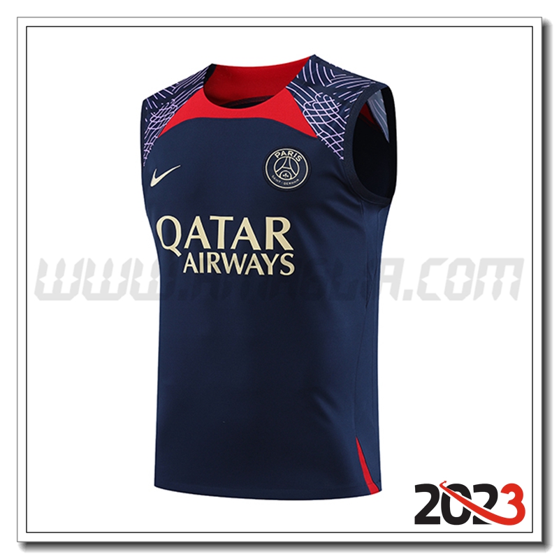 Canotta Allenamento PSG Blu Marina 2023 2024 -02