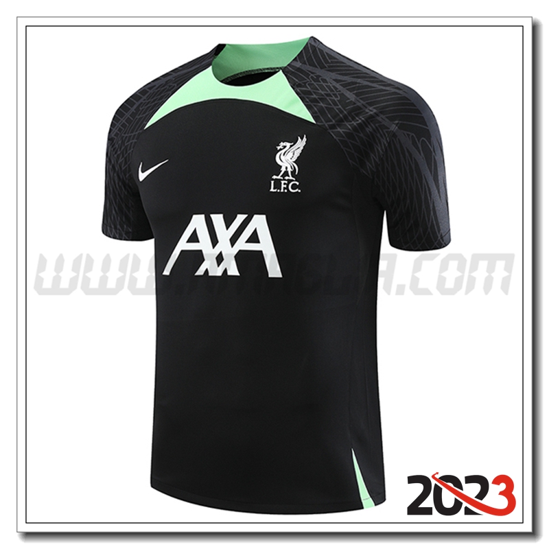 T Shirt Allenamento FC Liverpool Nero 2023 2024