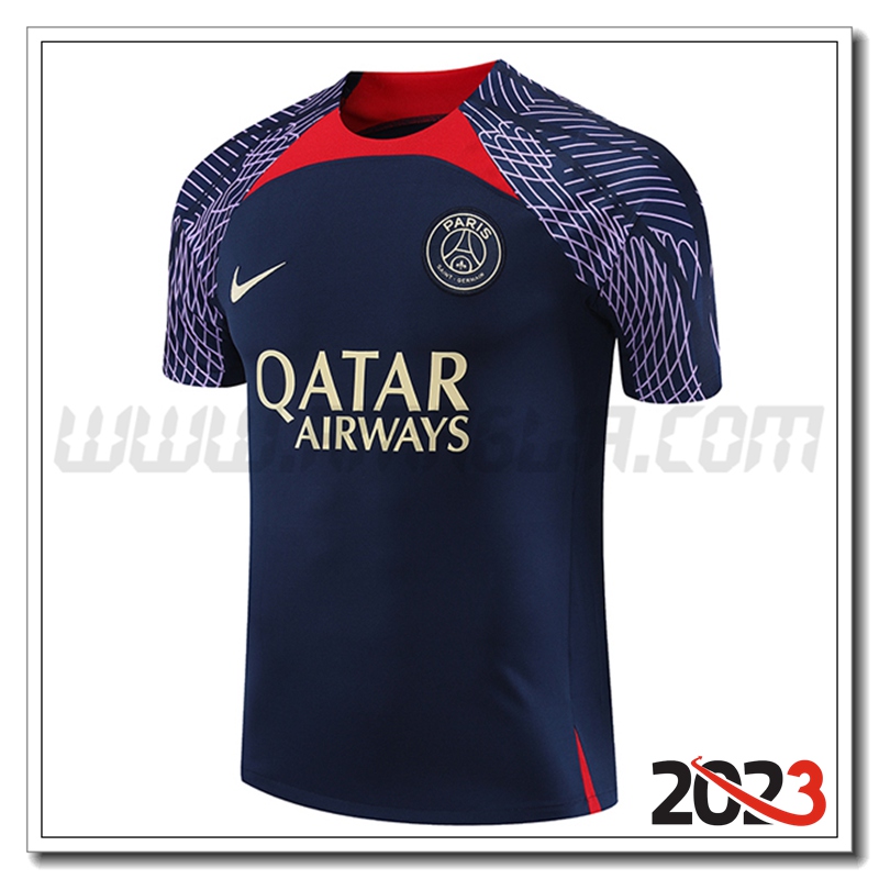 T Shirt Allenamento PSG Blu Marina 2023 2024 -02