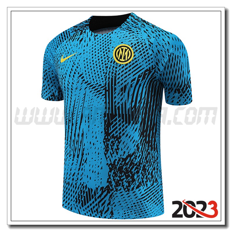 T Shirt Allenamento Inter Milan Blu 2023 2024
