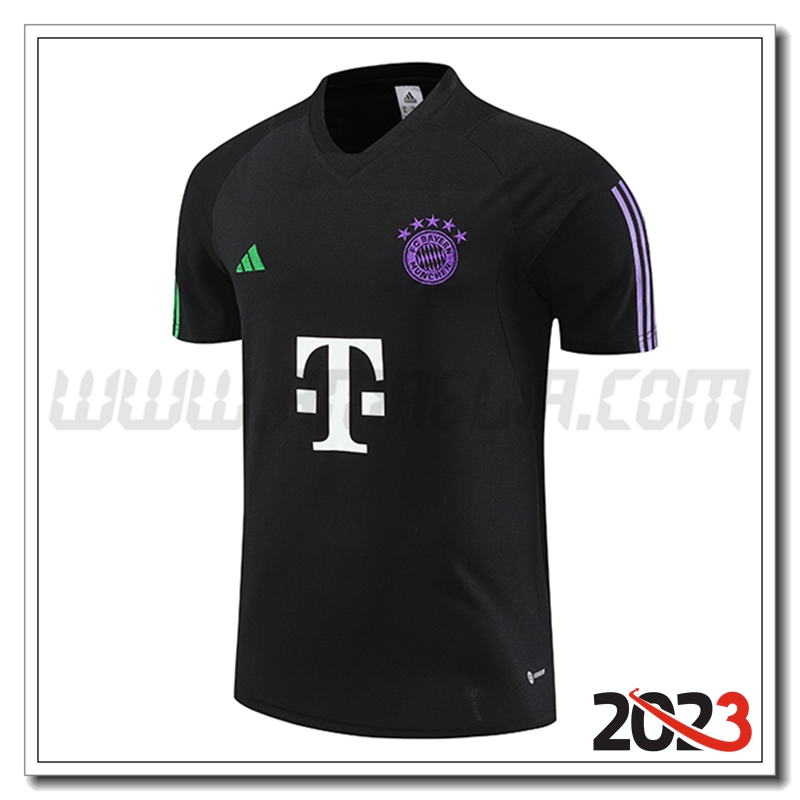 T Shirt Allenamento Bayern Monaco Nero 2023 2024