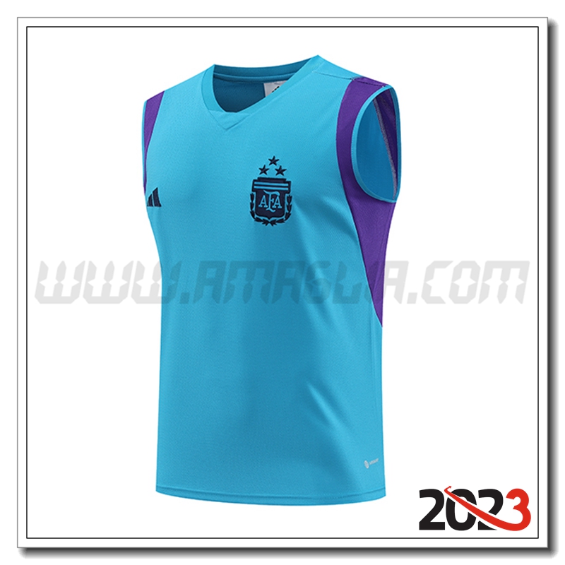 Canotta Allenamento Argentina Azzurro 2023 2024 -02