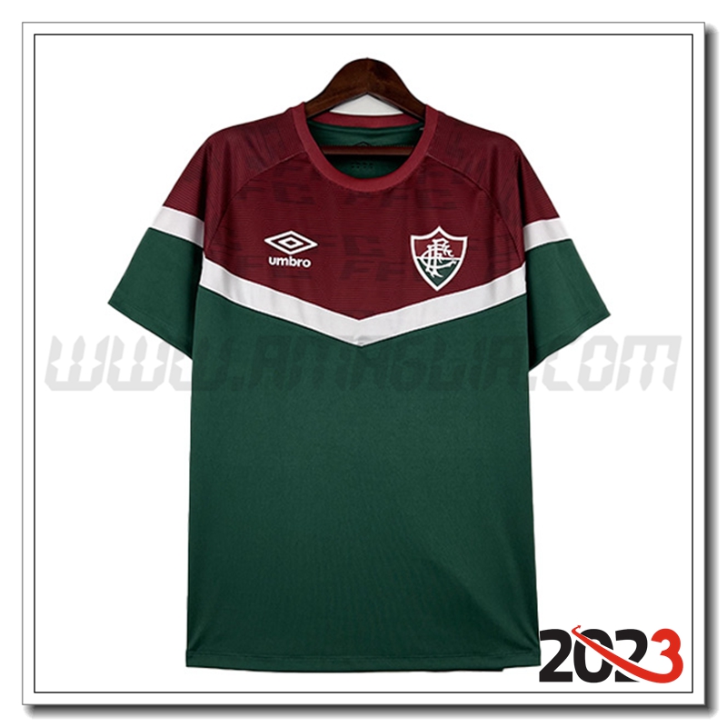 T Shirt Allenamento Fluminense Rosso/Verde 2023 2024