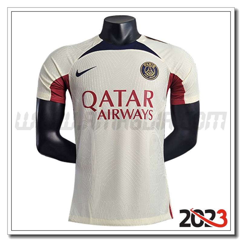 T Shirt Allenamento PSG Giallo 2023 2024 -04