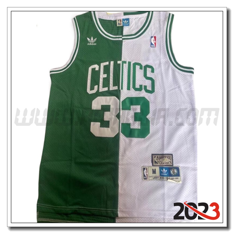Maglia Boston Celtics (BIRD #33) 2023/24 Bianco/Verde