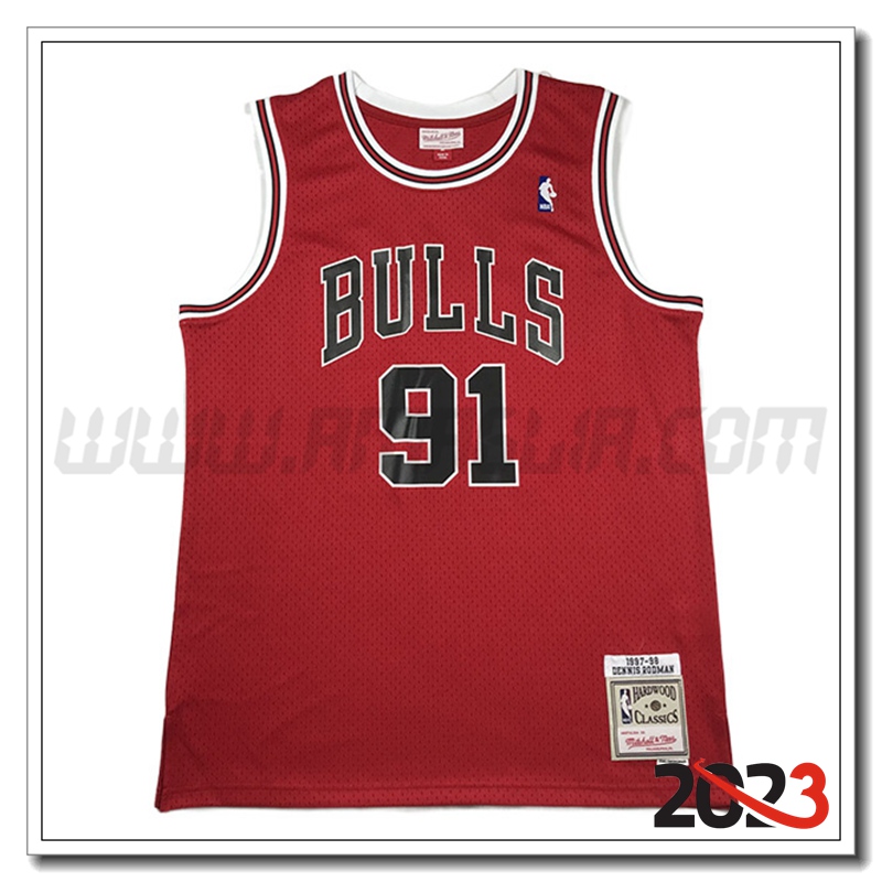 Maglia Chicago Bulls (RODMAN #91) 2023/24 Rosso