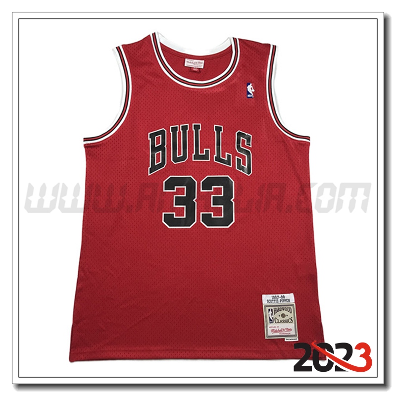 Maglia Chicago Bulls (PIPPEN #33) 2023/24 Rosso