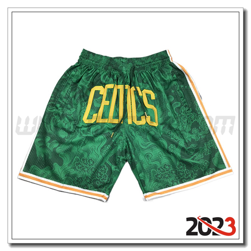 Pantaloncini NBA Boston Celtics Verde -02