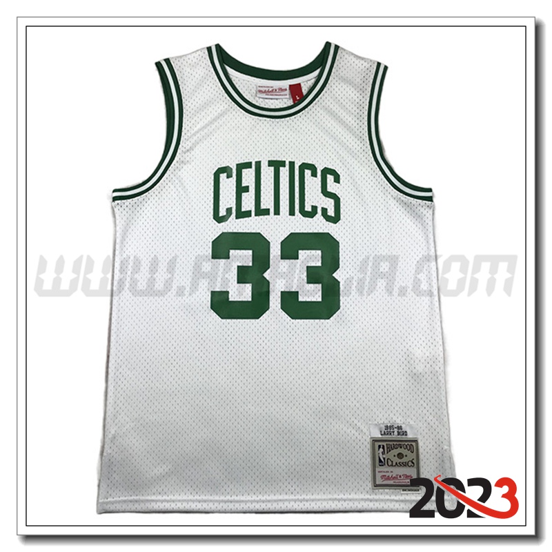 Maglia Boston Celtics (BIRD #33) 2023/24 Bianco