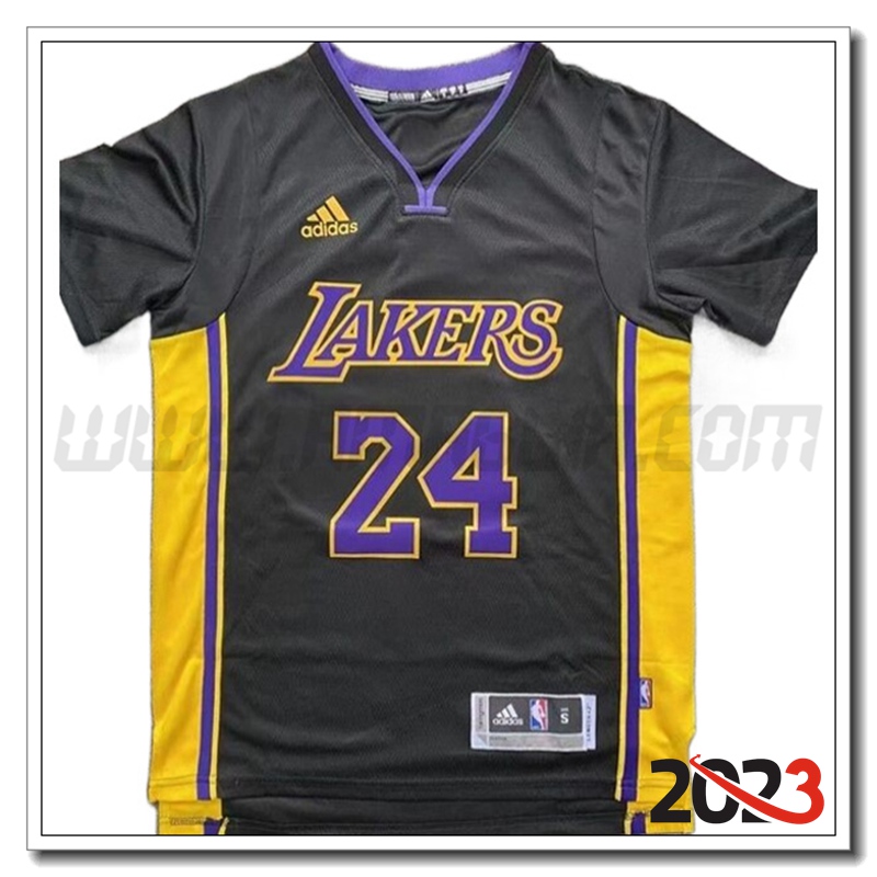 Maglia Los Angeles Lakers (BRYANT #24) 2023/24 Nero/Giallo
