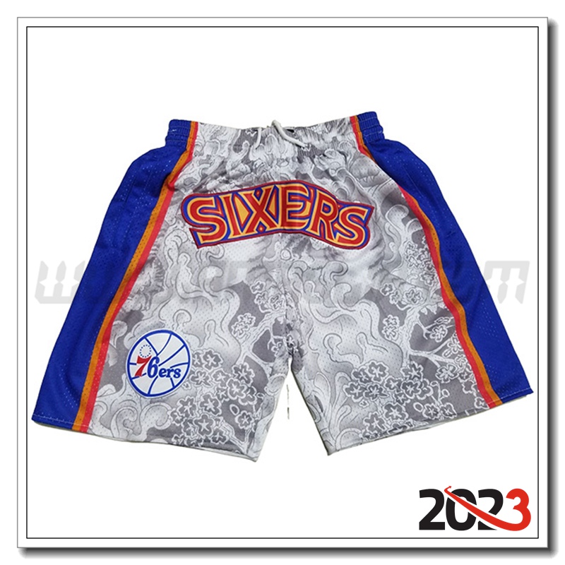 Pantaloncini NBA Philadelphia 76ers Grigio