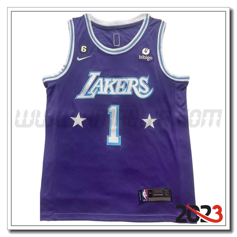 Maglia Los Angeles Lakers (RUSSELL #1) 2023/24 viola