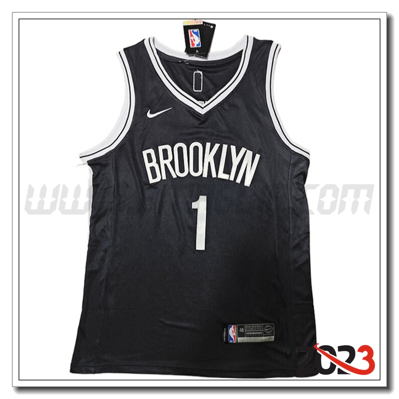 Maglia Brooklyn Nets (BRIDGES #24) 2023/24 Nero