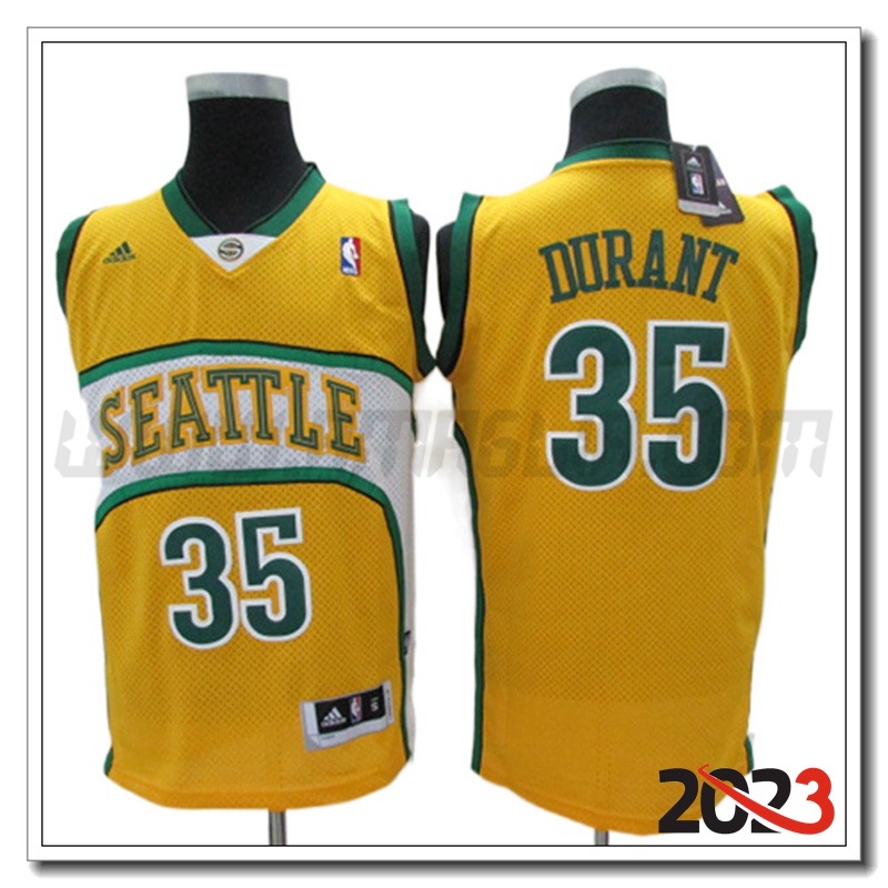 Maglia Oklahoma City Thunder (DURANT #35) 2023/24 Giallo