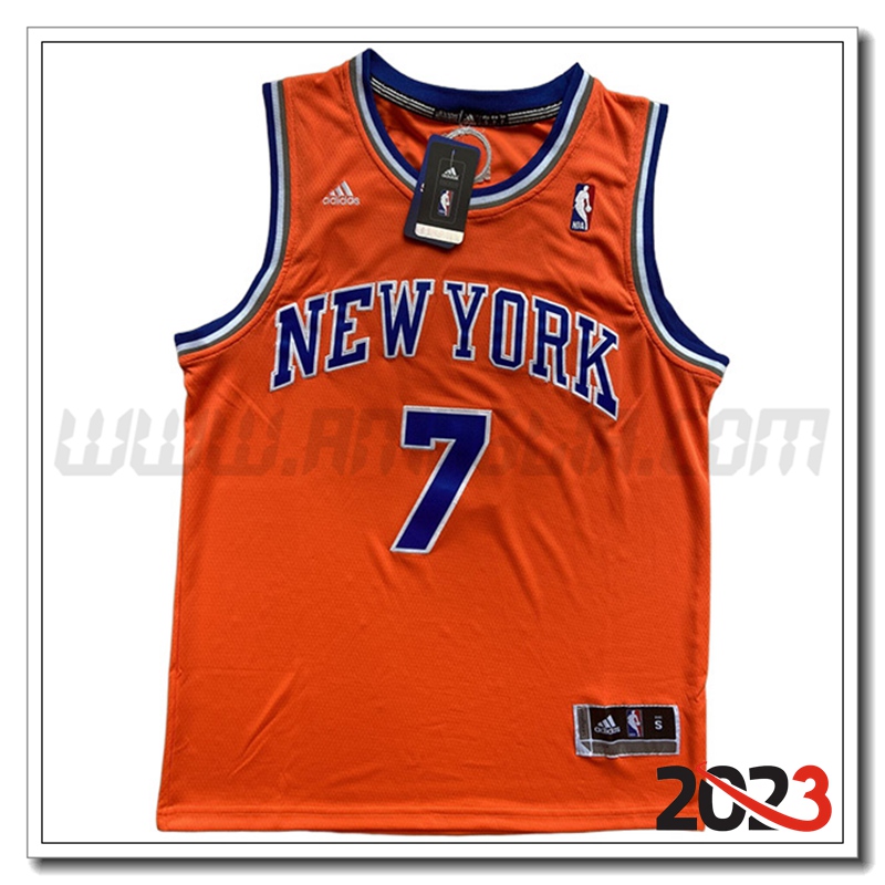 Maglia New York Knicks (ANTHONY #7) 2023/24 Arancia