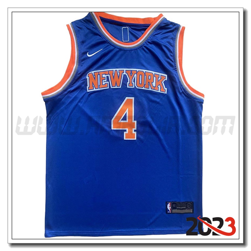 Maglia New York Knicks (Rosa #4) 2023/24 Blu