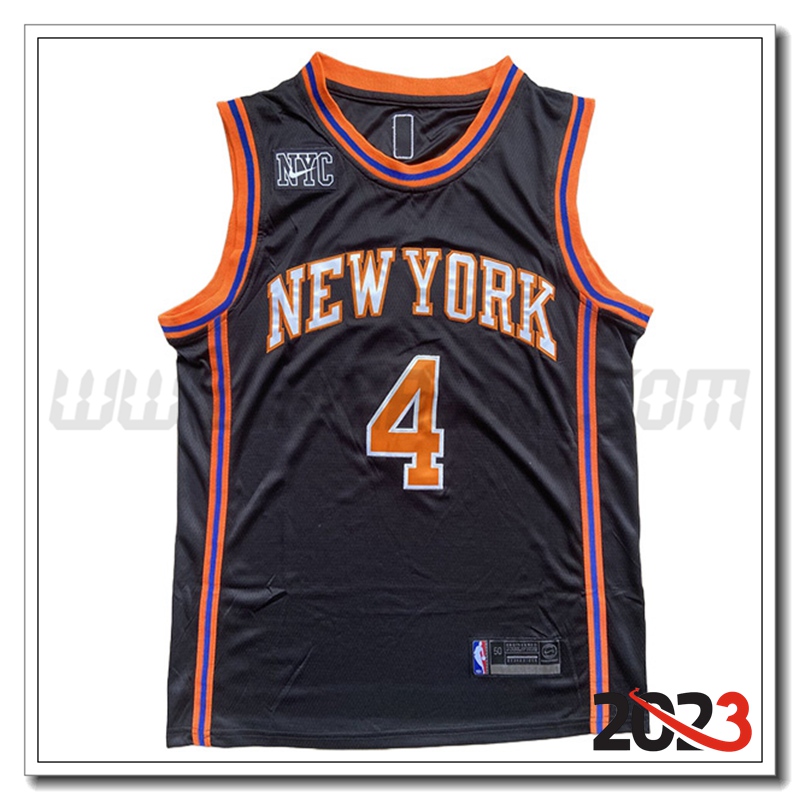 Maglia New York Knicks (Rosa #4) 2023/24 Nero