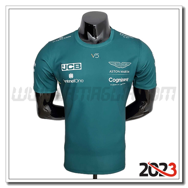 Maglietta F1 Aston Martin Team (VETTEL #5) Verde 2023