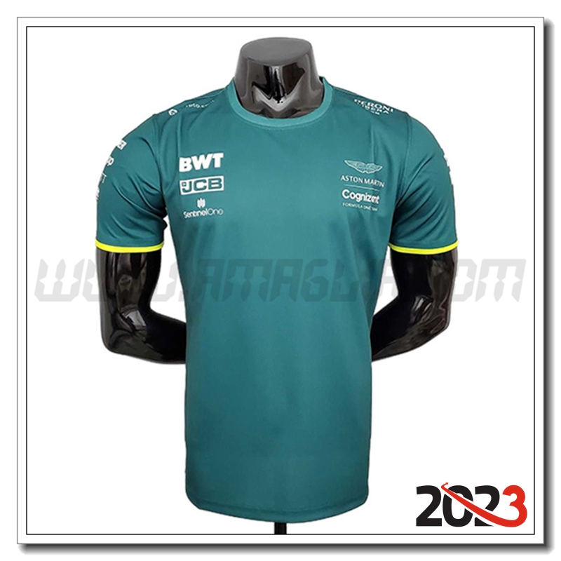 Maglietta F1 Aston Martin Team Verde 2023 -02
