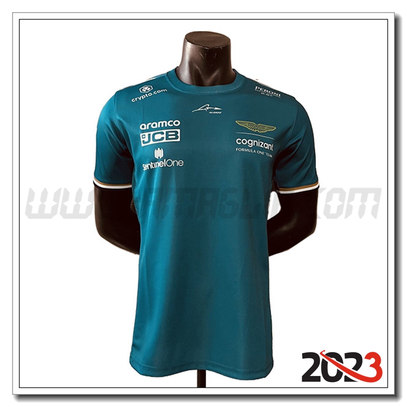 Maglietta F1 Aston Martin Team (ALONSO #14) Verde 2023