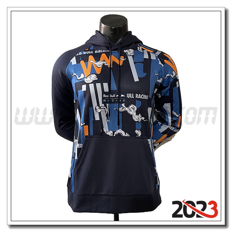 Felpa Cappuccio F1 RedBull Racing Team Nero 2023 -02