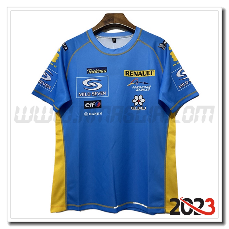 Maglietta F1 Mild Seven Renault Team Blu 2023