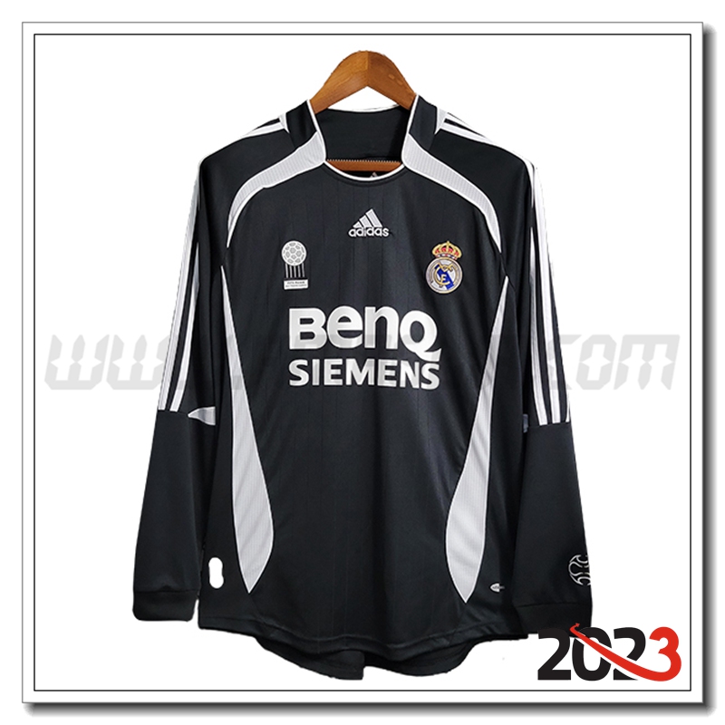 Seconda Maglia Retro Real Madrid Manica lunga 2006/2007