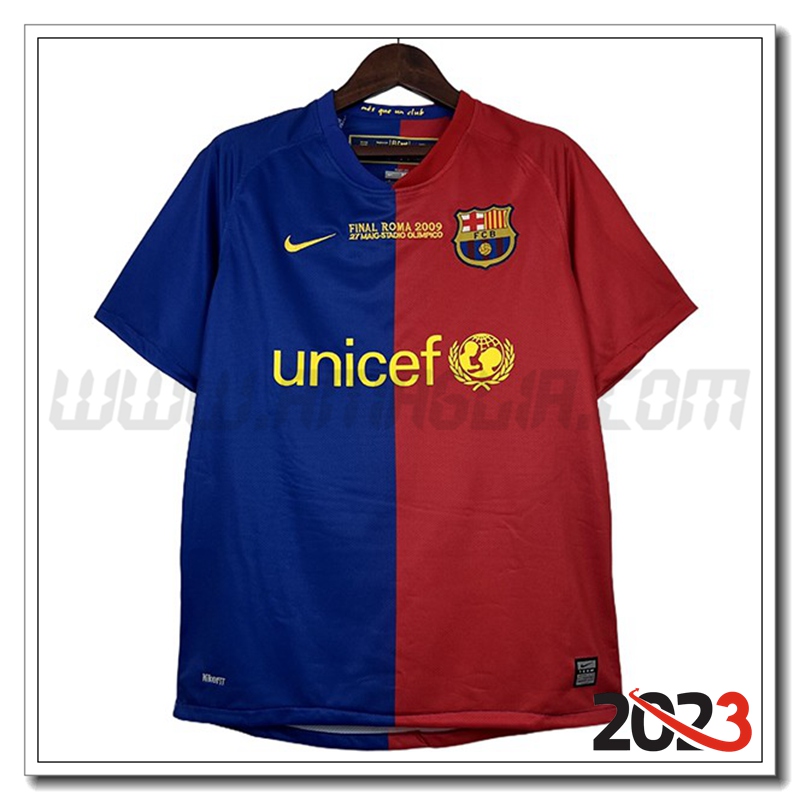 Maglia Retro FC Barcellona Prima UEFA Champions League 2008/2009