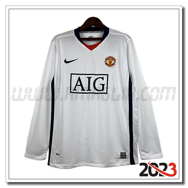 Terza Maglia Retro Manchester United Manica lunga 2007/2008