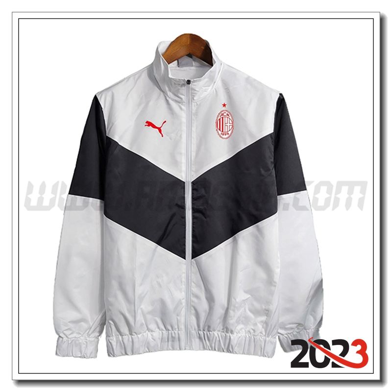 Giacca A Vento AC Milan Nero/Bianco 2023 2024