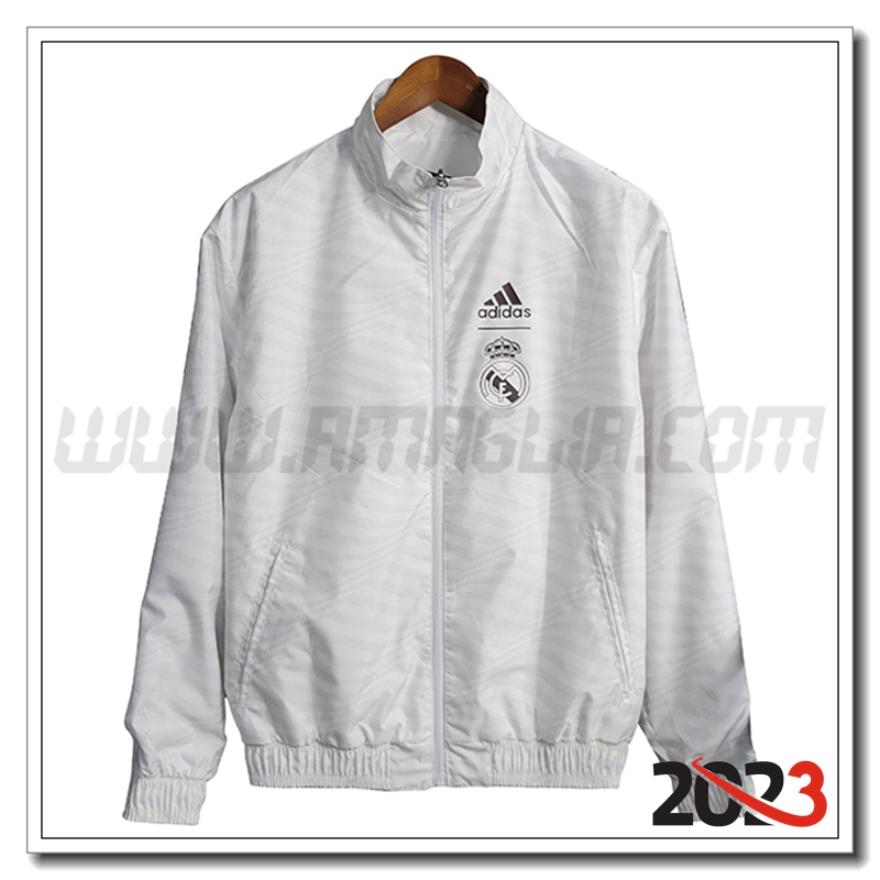Giacca A Vento Real Madrid Bianco 2023 2024 -02
