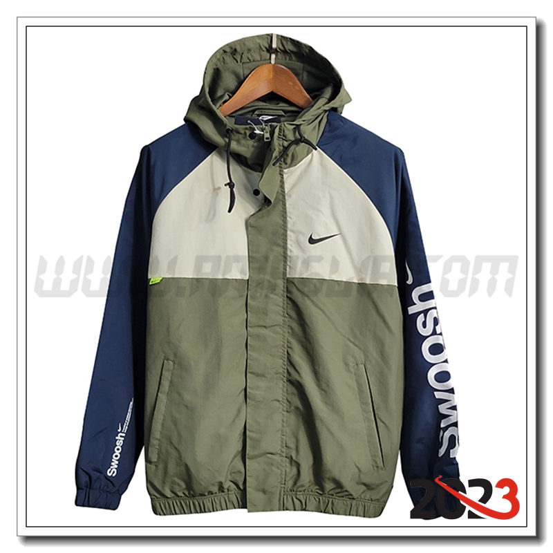 Giacca A Vento Nike Verde 2023 2024