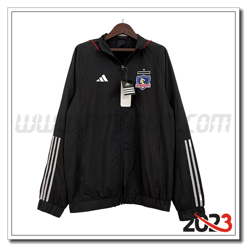 Giacca A Vento Colo Colo Nero 2023 2024