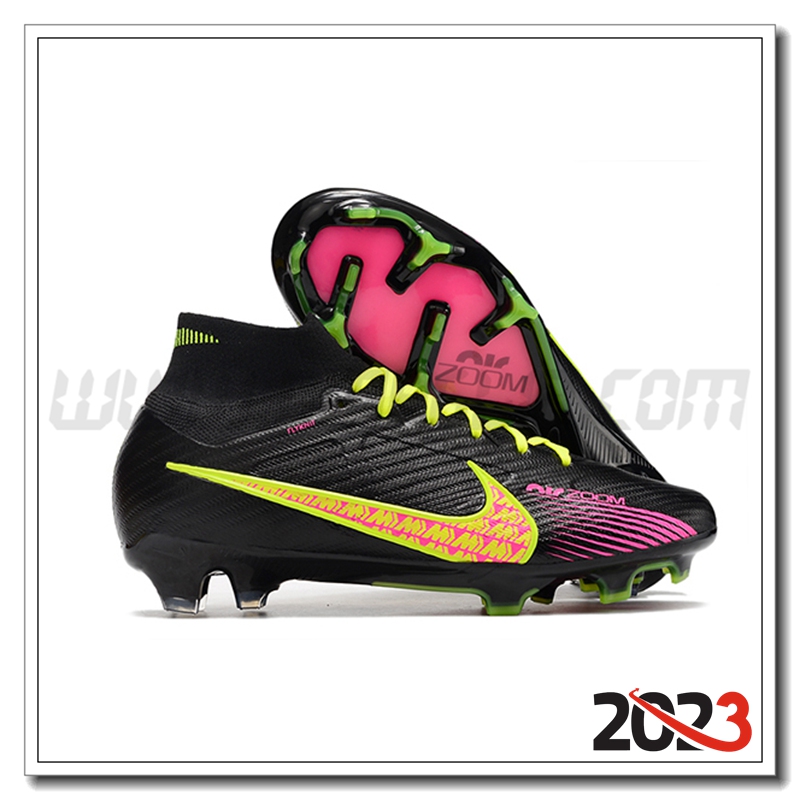 Nike Scarpe Da Calcio Air Zoom Mercurial Superfly IX Elite FG Nero -02