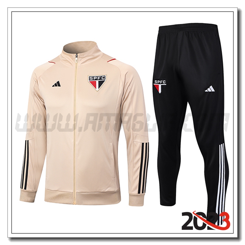 Tuta Allenamento Giacca Sao Paulo FC Giallo 2023 2024