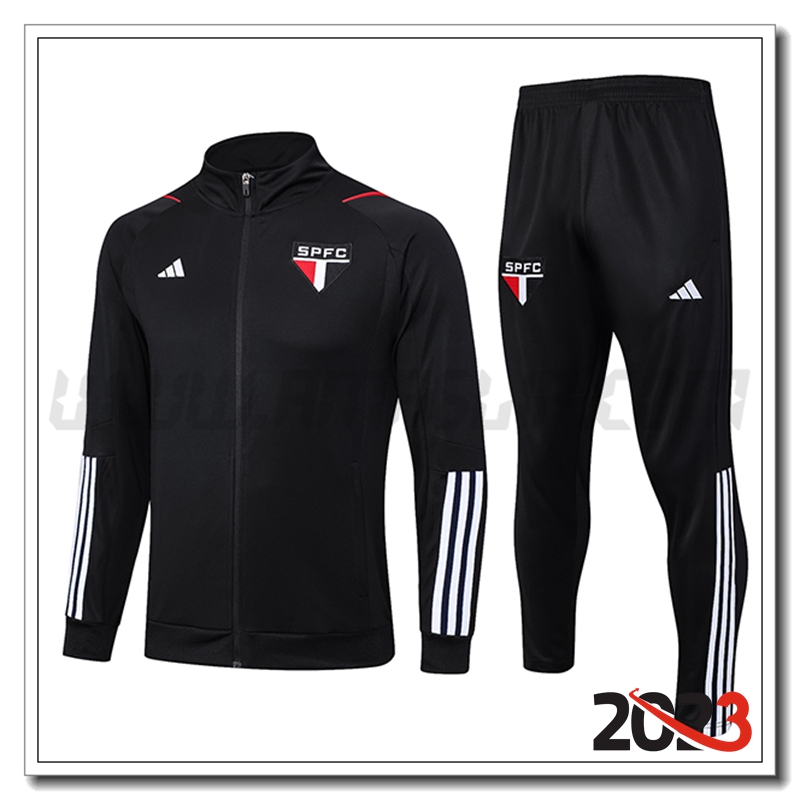 Tuta Allenamento Giacca Sao Paulo FC Nero 2023 2024