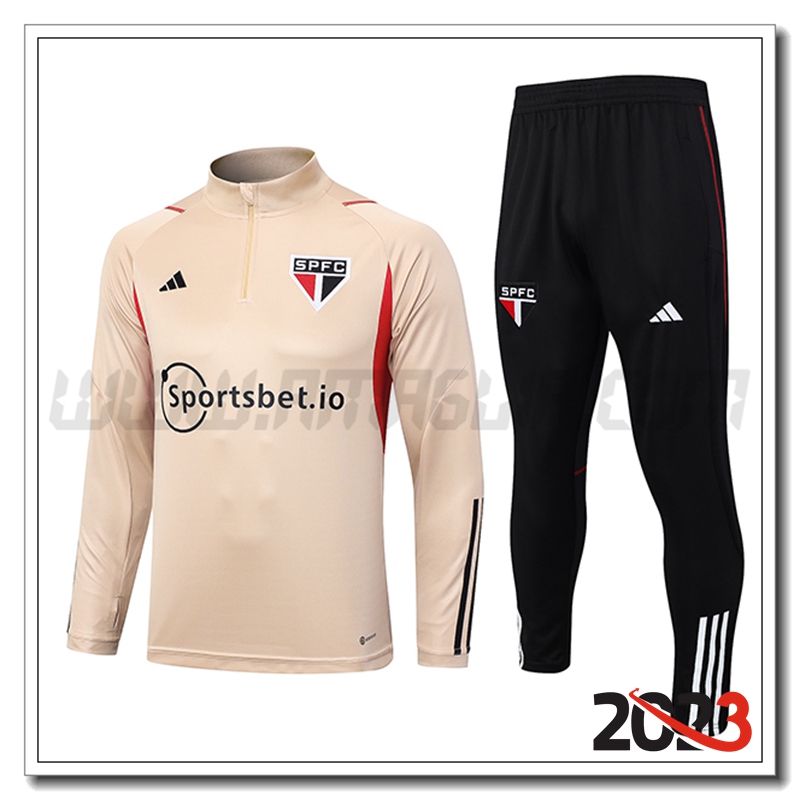 Tuta Allenamento Sao Paulo FC Giallo 2023 2024