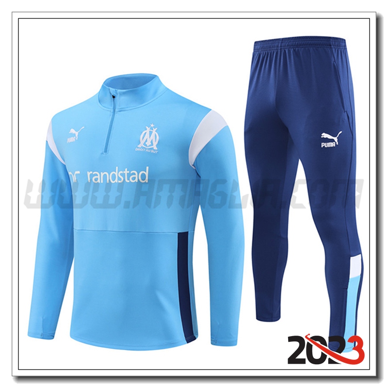 Tuta Allenamento Marsiglia Azzurro 2023 2024