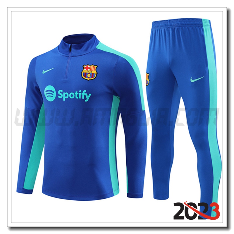 Tuta Allenamento FC Barcellona Blu 2023 2024 -02