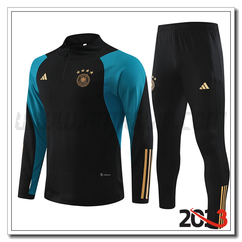 Tuta Allenamento Germania Nero 2023 2024