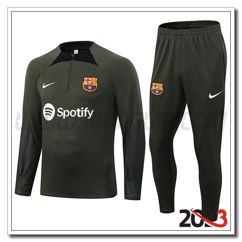 Tuta Allenamento FC Barcellona Verde 2023 2024
